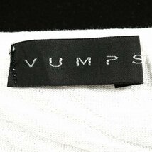 新品1円～★定価1.3万 VUMPS ヴァンプス メンズ 日本製 長袖 クルーネック Tシャツ L 白 カットソー 織柄 正規店本物 ◆6375◆_画像6