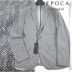 新品1円～★定価4.2万エポカ ウォモ EPOCA UOMO メンズ 春夏 サッカーストレッチジャケット 50 LL ネイビー 正規店本物 ◆6683◆