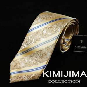 新品1円～★KIMIJIMA COLLECTION 君島 キミジマ コレクション 日本製 シルク絹100％ネクタイ 織柄 正規店本物 ◆7086◆の画像1