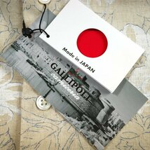 新品1円～★定価1.3万 GALLIPOLI camiceria ガリポリカミチェリア 日本製 長袖 日本製 コットンリネンシャツ イタリア生地 44 S ◆7180◆_画像3