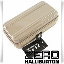 新品1円～★ZERO HALLIBURTON ゼロハリバートン アメニティケース ポーチ トープグレー ポリカーボネート 正規店本物 ◆7339◆_画像1