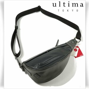 新品1円～★ultima TOKYO ウルティマ トーキョー 日本製 ショルダーバッグ ボディバッグ 黒 ブラック 正規店本物 ◆7427◆