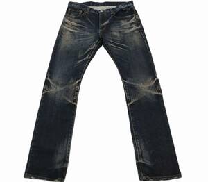 中古 tk タケオキクチ デニムパンツ 4 original vintage jeans ダメージ加工　ボタンフライ