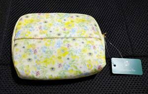  unused Afternoon Tea small floral print function pouch tissue case pouch floral print yellow color series B