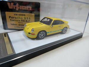 メイクアップ VISION VM009Q 1/43 ポルシェ 911 カレラ RS2.7 1973 イエロー/グリーンストライプ