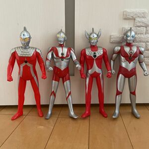 ウルトラマン4体まとめ売り　希少　巨大　約28センチ　ソフビ　90' レトロ