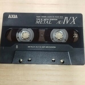 使用済 ● Metal テープ ● AXIA カセットテープ / 74分 / AU - ⅣⅩ / メタルテープ / 当時物 / 昭和レトロ / Audioの画像2