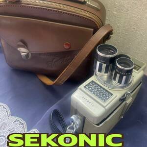 動作未確認 ◆SEKONIC ◆ 昭和30年代 8ミリカメラ セコニック社 エルマチック8 昭和レトロ ◆ セコニック ◆ ケース付き 現状品