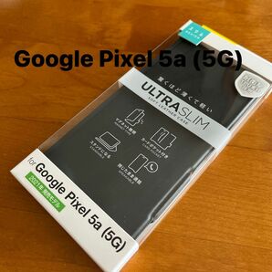 Google Pixel 5a (5G) レザーケース 薄型 磁石付 手帳型　ブラック