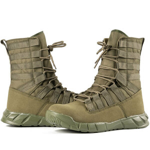 Треккинг -обувь военные ботинки мужские велосипедные ботинки тактические ботинки поднимают обувь оборона в продвижении актуальной туфли сжигающие туфли нажимая 24 ~ 28 см зеленого зеленого цвета