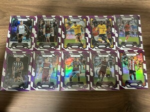 2023-24 Panini Prizm Premier League Soccer Purple and White Stripes Prizms /92 10枚セット