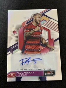 2023-24 Topps Finest MLS Soccer Paul Arriola Auto