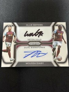 2023-24 Panini Prizm Premier League Soccer Ollie Watkins/Moussa Diaby Dual Auto