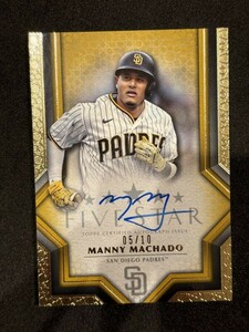 2023 Topps Five Star Baseball Manny Machado Auto Gold /10