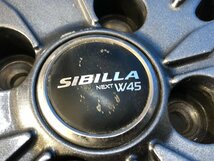 SIBILLA NEXT W45 14×5J +39 4H-100PCD アクア/ヴィッツ/マーチ/ノート/ブーン 等に_画像3