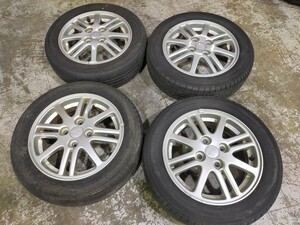 ダイハツ純正　タイヤホイール4本セット　純正アルミホイール　155/65R14 75H BluEarth　14インチ　中古品　売切