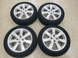 ◎良品希少ENKEI＝HONDA ZE2インサイト純正 16inc 6j +53 100/4Hバリ溝低燃費タイヤ 185/55R16 ダンロップ フィットRS シャトル モビリオ