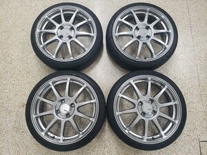 ◎格安 SSR GTV02 16iinc 5.5j +48 100/4H おまけタイヤ付165/40R16 検)ワゴンR タント ラパン スペーシア N-BOX ムーヴ ヴィッツ フィット