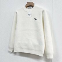 最高級ヨーロッパ製※定価5万◆ブルガリア発※RISELIN セーター カシミヤ/ミンク混 丸首 防寒 起毛 オシャレ リラックス 快適 日常 M/46_画像6