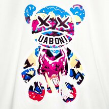 高級EU製＆定価4万◆UABONI*Paris*トレーナー*ユアボニ*パリ発◆上品 個性 吸湿 クマ カラフル 長袖 カットソー ユニセックス M/46サイズ_画像4