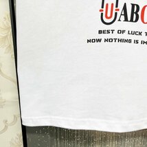 個性EU製＆定価2万◆UABONI*Paris*半袖Tシャツ*ユアボニ*パリ発◆高級 コットン100％ 吸汗 薄手 カットソー モノグラム Bearbrick M/46_画像7