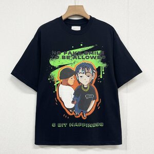 人気ヨーロッパ製※定価2万◆ブルガリア発※RISELIN 半袖Tシャツ 通気吸汗 速乾 個性 イラスト カットソー ストリート アメカジ 夏 2XL/52