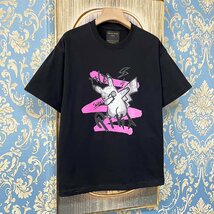 定価2万★christian milada・ミラノ発・半袖Tシャツ★上質 通気吸汗 リラックス キャラクター 可愛い トップス カットソー M/46サイズ_画像10