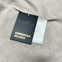 定価4万★christian milada・ミラノ発・トレーナー★上級 ウール混 薄手 通気 快適 ソフト ニット トップス 総柄 レトロ レディース M/36_画像8