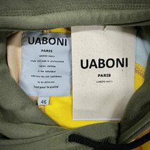 最高級EU製＆定価4万◆UABONI*Paris*ユアボニ*パーカー*フランス*パリ発◆スーピマ綿 軽量 切替 カラフル トレーナー プルオーバー XL/50_画像8