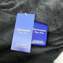 個性・ファーコート 定価9万◆Emmauela・イタリア・ミラノ発◆高級ミンク/カシミヤ混 暖かい 防寒 切替 フード付き ジャケット M/46サイズ_画像10