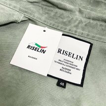 新作ヨーロッパ製※定価6万◆ブルガリア発※RISELIN ジャケット 薄手 吸湿 ウオッシュ加工 英字 アウター デニム ストリート アメカジ XL_画像8