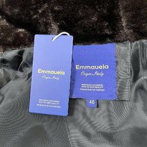 上級・ミンク/カシミヤ混・毛皮ファーベスト 定価10万◆Emmauela・イタリア・ミラノ発◆防寒 暖かい モコモコ フード付き 男女兼用 2XL/52_画像8