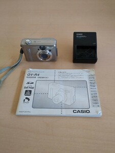 CASIO QV-R4 デジタルカメラ ジャンク 説明書・充電器付きカシオ ヤフオクのみ出品 商品説明必読