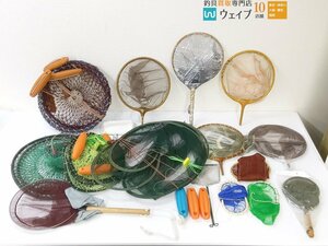 へら ヘラ 玉網、網、スカリ、小魚 モエビ用 網 等 網 アミ ネット フィッシングネット 計15点以上