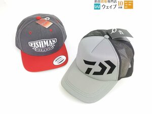 ダイワ DC-6221 ベーシックメッシュキャップ・フィッシュマン CAP-20183 フラットビルキャップ 2点セット 未使用品