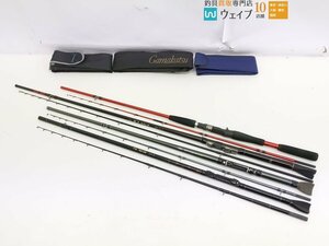 シマノ ベイゲーム I カワハギ H 180、がま船 玄人 カワハギ 210 タイプR、ウィズ カワハギ EX180 等 計4点