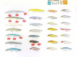 メガバス X-80SW・メガバス マックス 2003・メガバス ビジョン110・ジップベイツ ザブラ システムミノー 139F 等計28個