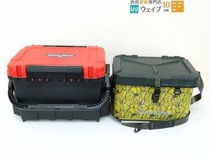 シマノ EVA タックルバッグ BK-002Q 27L・メイホウ バケットマウス BM-9000 計2点 タックルボックスセット