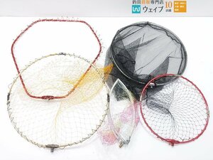 メジャークラフト ヘキサネット 1ピース M タモアミ 4つ折り 約45cm 等 ランディングネット 網 計5点 中古