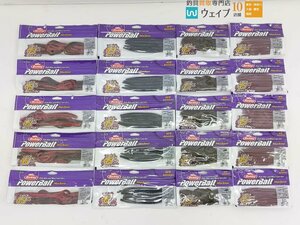 バークレイ パワーベイト マックスセント キングテール 8インチ・クリーチャーホッグ 4・ジェネラル 5 ミミズ 他 計20点 新品