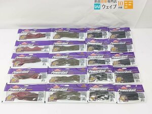 バークレイ パワーベイト マックスセント キングテール 8・クリーチャーホッグ 4インチ ブラック・ジェネラル 5 他 計20点 新品