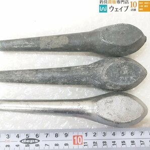 胴突オモリ 下オモリ 爆弾型オモリ 180～300号 計9点の画像5