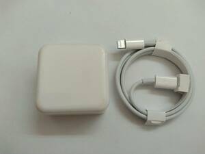 ■純正 Apple アップル デュアルUSB-Cポート搭載35Wコンパクト電源アダプタ　A2571　 USB-C - Lightning充電ケーブル 　 C　