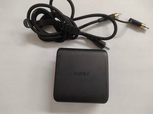 ■AUKEY オーキー 100W OMNIA充電器 PA-B6 社外 USB Type-C to C ケーブル ライトニング変換アダプタ付き　C