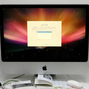Apple iMac MB418J/A 24inch〈2009〉 HDD640GB 4G リストア、付属のインストーラディスク付き〈スーパードライブ読込不可ジャンク〉の画像9