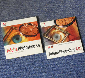 ● Adobe Photoshop 4.0J CD ● Adobe Photoshop 5.0J アップグレード版CD〈旧MacOS用中古〉送料込み