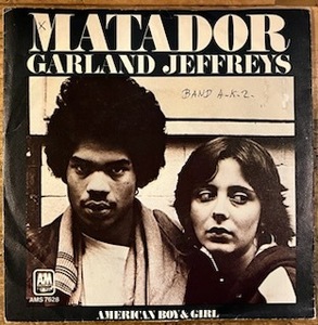 ●7inch.レコード//MATADOR/GARLAND JEFFREYS/オランダ盤/1979年//ぴったりジャストサイズ未使用外袋入り