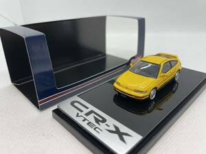 ホビージャパン 1/64 ホンダ Hobby Japan Honda CR-X SiR EF8 1989 Yellow HJ642005Y J08-1-051