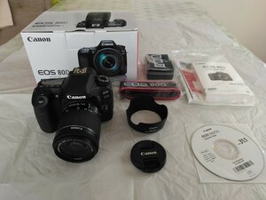 Canon　キヤノン EOS 80D デジタル一眼レフカメラ ボディ EF-S 18-55mm F3.6-5.6 IS STM レンズ セット　付属品あり