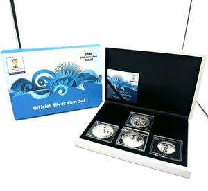  2014 FIFAワールドカップ ブラジル大会 公式記念コイン 銀貨 3種 記念コイン 2次 最終 